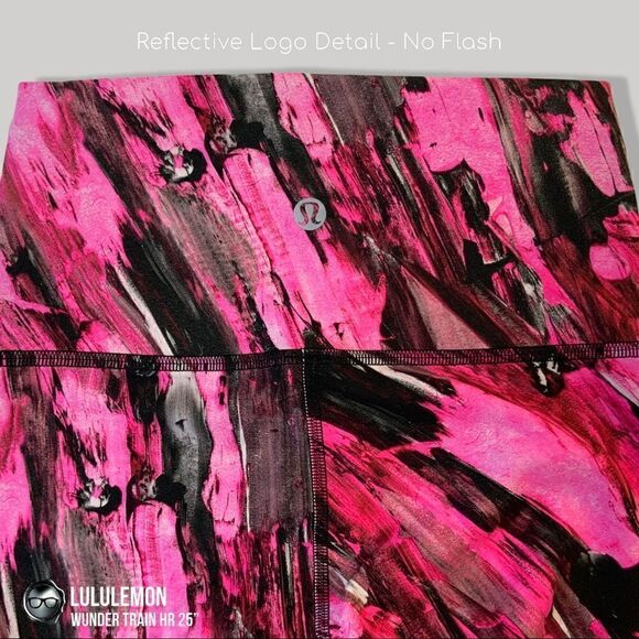 LULULEMON WUNDER TRAIN HIGH-RISE 25” INCENTIVE REFRESH SONIC PINK SIZE 2 LEGGING - Picture 8 of 15